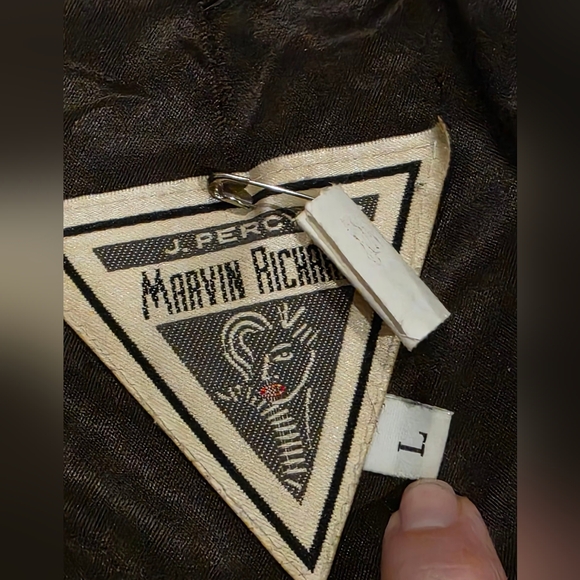 Vintage 90's J Percy For Marvin Richards  Leopard Faux Fur Waist Coat Sz Large - Picture 6 of 10